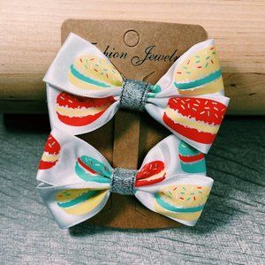 Macaron Satin Ribbon Bow - Small